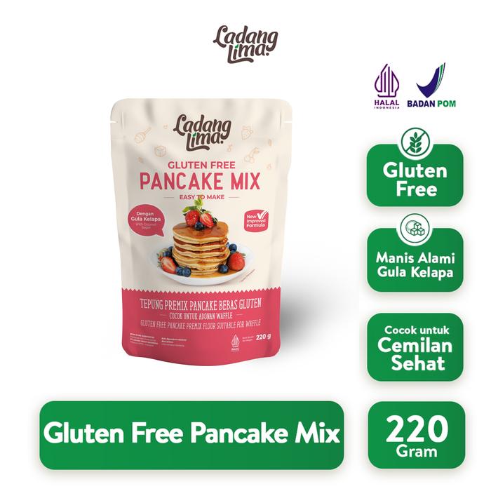 Gambar Tepung Premix Pancake 220gr Ladang Lima - Tepung Pancake Gluten Free dari Ladang Lima Kota Administrasi Jakarta Pusat Tokopedia