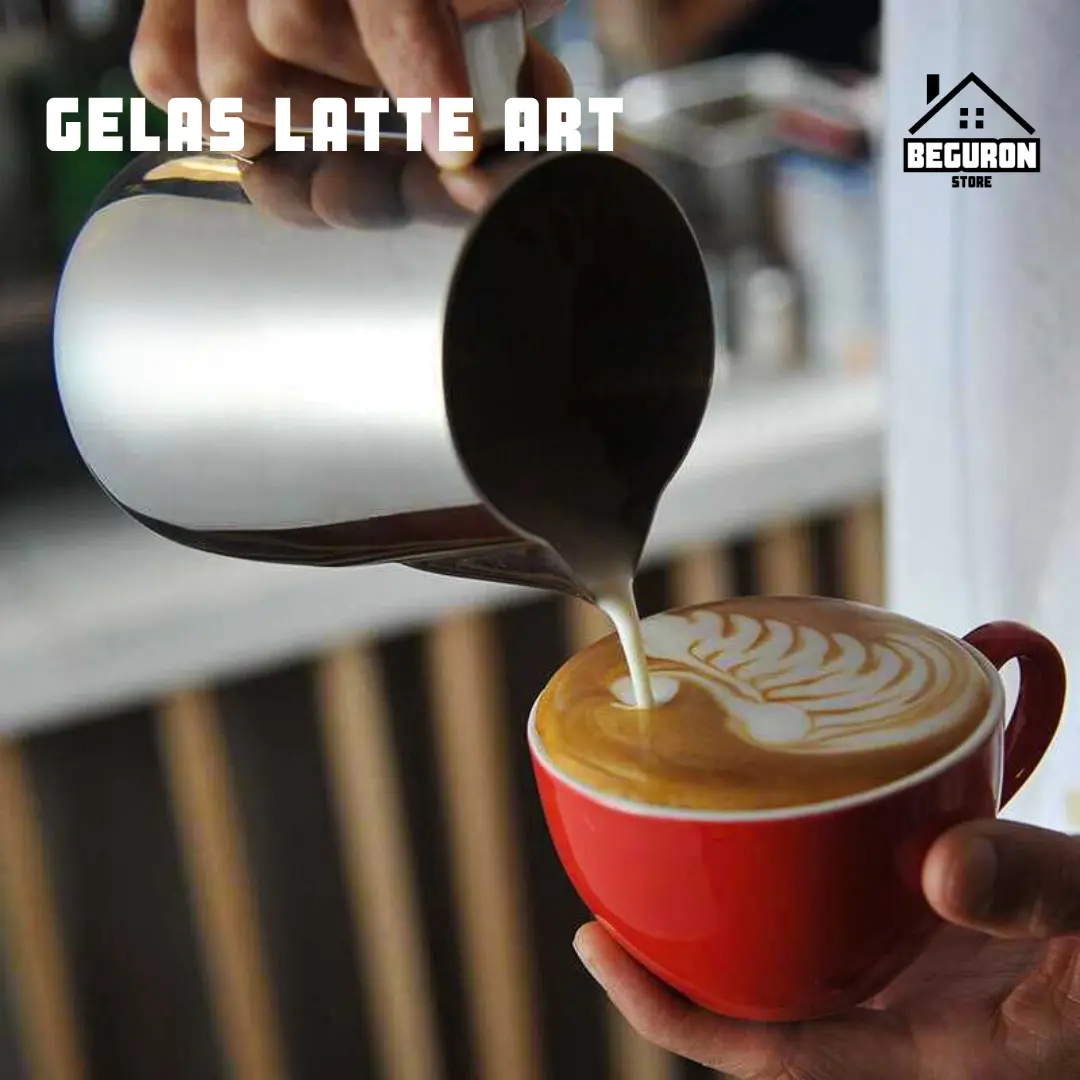 Milk Jug Latte Art Gelas Susu Kopi Espresso Frother Foam