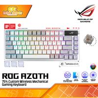 Gambar ASUS ROG Azoth 75 Moonlight White Wireless DIY Custom Gaming Keyboard dari Techno Computer Bali Kota Denpasar 1 Tokopedia