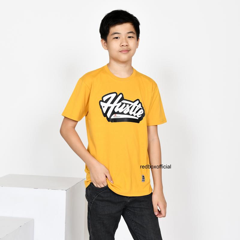 Baju Kaos Anak Laki Laki Tanggung Junior Remaja Premium Clothing Kekinian Katun Combed Navy Hitam Kuning Marun Abu Coklat REDBOX 2