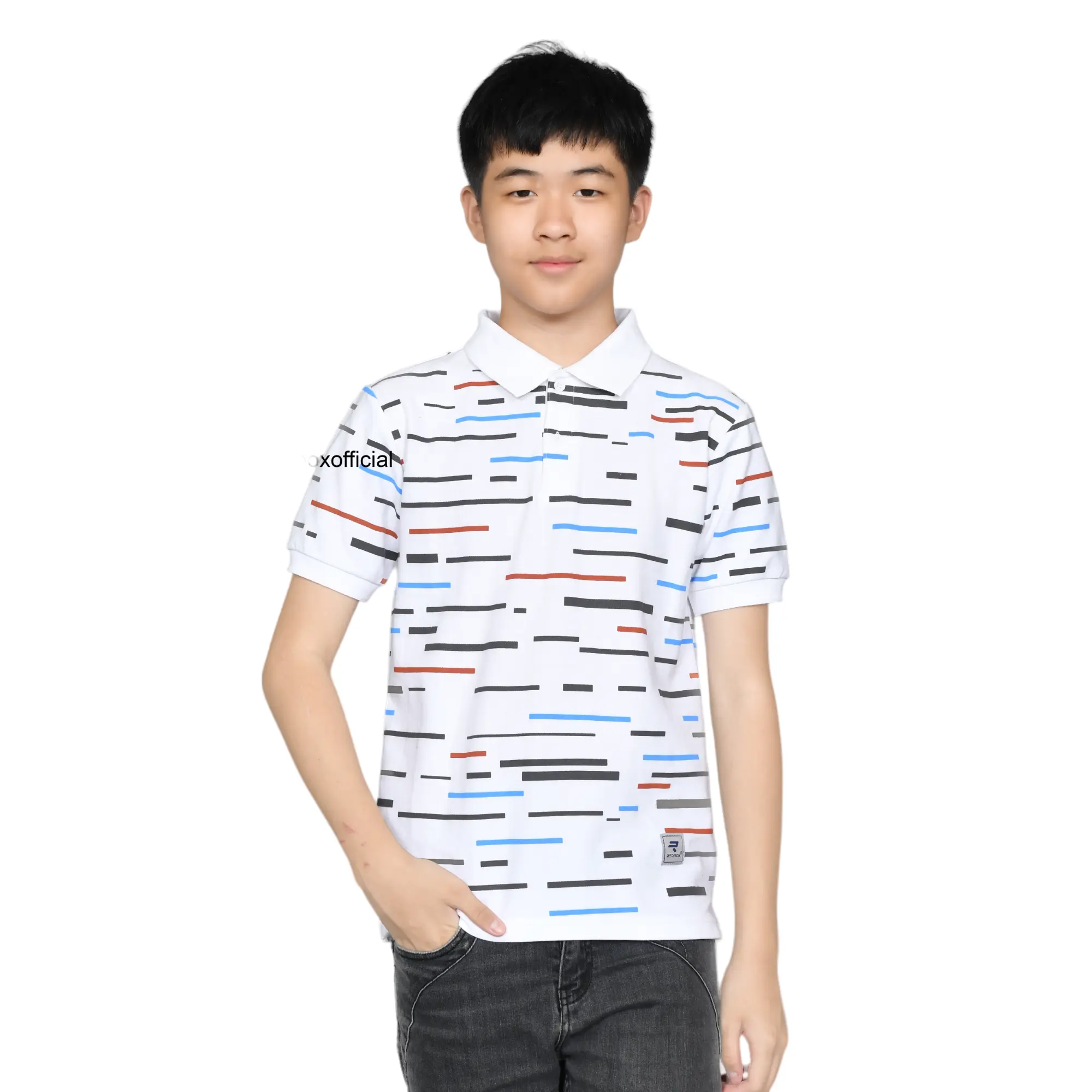Baju Kaos Kerah Polo Shirt Anak Laki Laki Tanggung Lacos Remaja Junior Putih Navy Coklat Coksu REDBOX