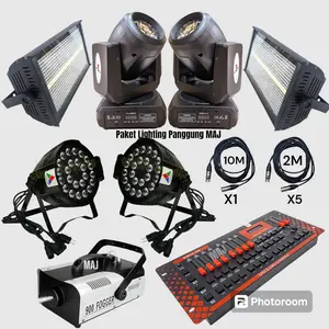 Paket Lighting Disco240+ Mesin Asap900+ Parled 24*10 + Strobo+ Beam100