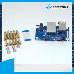 Orange Pi Erweiterungsplatine Für Zero 2 W – Mit 24-poligem Anschluss, USB 2.0, Ethernet, IR & Audio