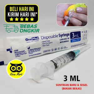 SUNTIKAN SPUIT 3 ML 3ML SPET JARUM SUNTIK HEWAN BURUNG KUCING ANJING