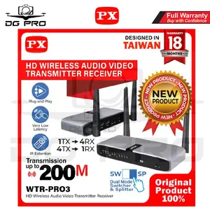 PX WTR-PRO3 Wireless HDMI Extender Audio Video Transmitter Receiver