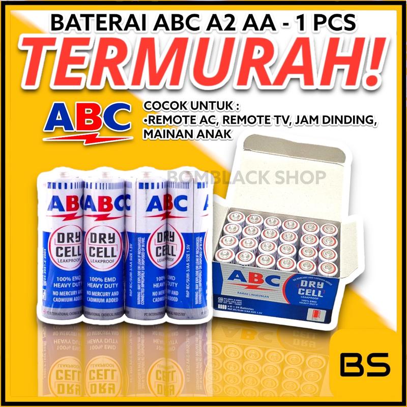 Baterai ABC Tipe AA 1.5V Batu Batre Battery Dry Cell BIRU Harga - Shop ...