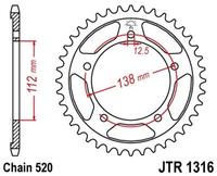 Gambar Sproket Belakang Standar Baja 1316 - 520 NC700X DCT JT SPROCKETS Original dari Webike Indonesia Kota Administrasi Jakarta Selatan 2 Tokopedia