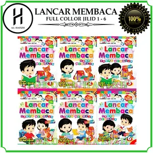 Paket 6 Buku Anak PAUD Lancar Membaca Tanpa Mengeja Jilid 1-6