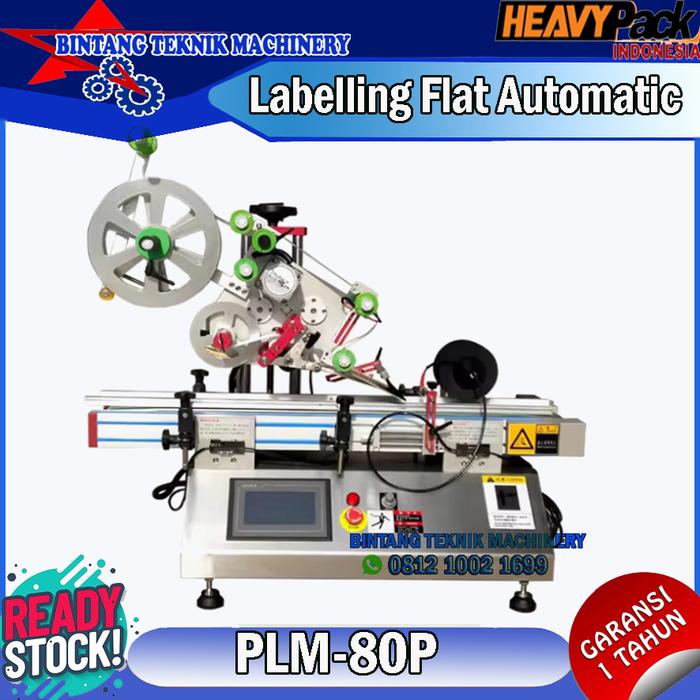 Jual Mesin Labelling Otomatis penempelan sticker label atas PLM-80P ...