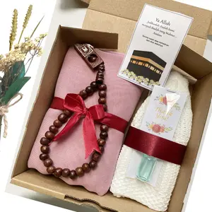 Souvenir Hempers Haji dan Umroh Oleh Oleh Hijab Bella Square Peci Tasbih Hampers Parfum Hadiah Bingkisan Murah