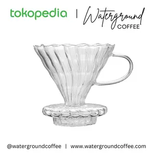 Glass V60 Glass Cone Coffee Dripper Type 1