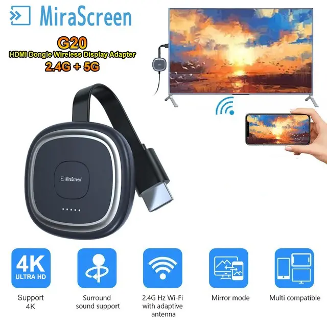 Wireless Display Adapter FHD HDMI TikTok Shop