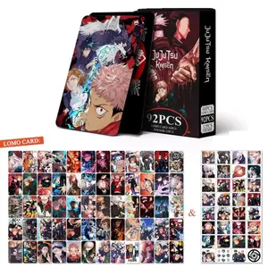 Photocard lomo card photo card lomocard anime jepang jujutsu kaisen yuji itadori satoru gojo megumi fushiguro yuta nobara sukuna nanami toge import