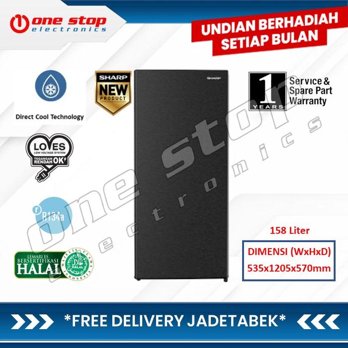 Gambar SHARP FJ-M186A-HS Freezer 6 Rak 158 L dari OneStop Electronics Kota Administrasi Jakarta Utara Tokopedia