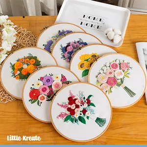 HE#07 DIY Hand Embroidery Kit / Paket Jahit Sulam Tangan /Set Menyulam