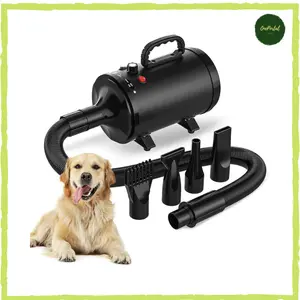 Pet Blower Grooming Dog Hair Dryer for Pets dengan 3 Nozzle Blower & Sisir Pengering Bulu Anjign Kucing Cepat