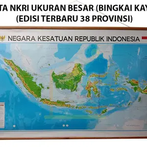 Peta Indonesia (Bingkai) Negara Kesatuan Republik Indonesia (NKRI)