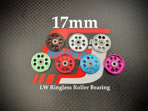 Rep Tamiya 95563, 17mm LW Ringless Roller w/ Bearing