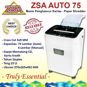 ZSA Auto75 Paper shredder HEAVY DUTY kertas, kartu, CD Garansi resmi