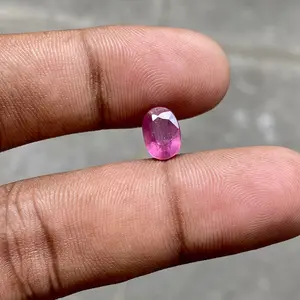 Natural ruby mozambique batu permata ruby pinkish corundum