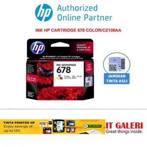 HP Tinta Printer Original 678 Tri-Color (CZ108AA)