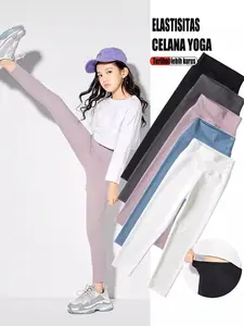 Legging Olahraga Anak Perempuan Polos,Spandex Premium,Panjang/High Waist/Bahan Elastis dan Lentur Nyaman Untuk Dipakai Sehari untuk Yoga & olahraga Model terbaru