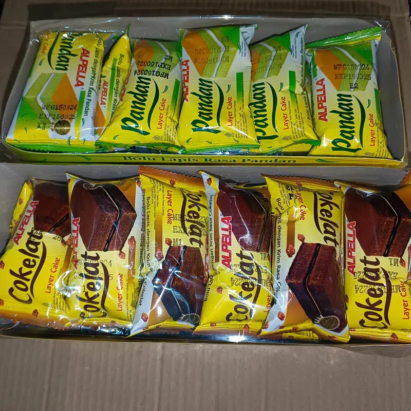 Alpella Pandan/Cokelat Bolu Lapis 24 x 8 Gr 2