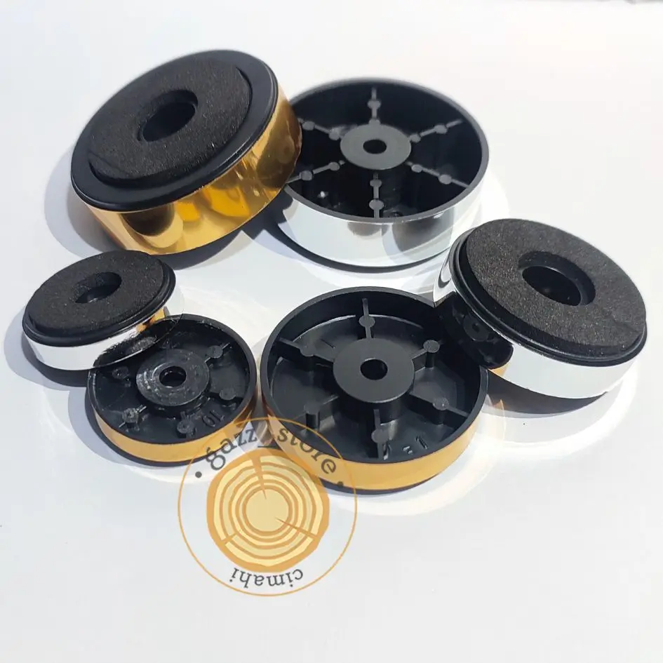 Kaki Box Speaker Amplifier Gold Silver