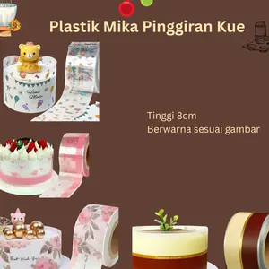 Plastik Mika Pinggiran Kue Mika Roll Cake