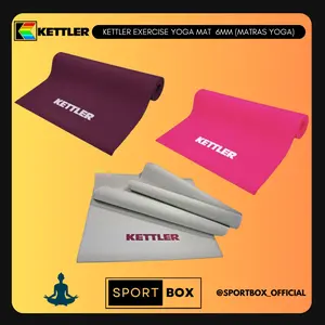 Kettler Exercise Yoga Mat / Matras Yoga ketebalan 6mm