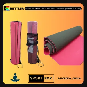 Kettler premium exercise mat / yoga mat / matras TPE 8mm
