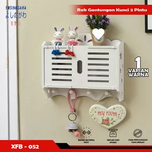 Rak Dinding Rak Tempel Dinding Rak Tempat Gantungan Kunci - YOSINOGAWA