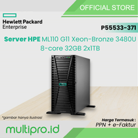 Gambar Server HPE ML110 G11 Xeon-Bronze 3480U 8-core 32GB 2x1TB P55533-371 dari Multipro.id Kota Administrasi Jakarta Utara 1 Tokopedia