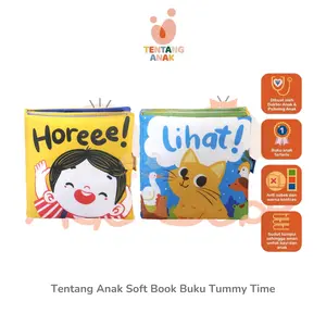 Tentang Anak Soft Book Buku Anak Tummy Time Edukasi Anak 0-6 Bulan