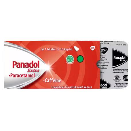 PANADOL EXTRA 10 TABLET MERAH UNTUK MEREDAKAN SAKIT KEPALA DAN NYERI