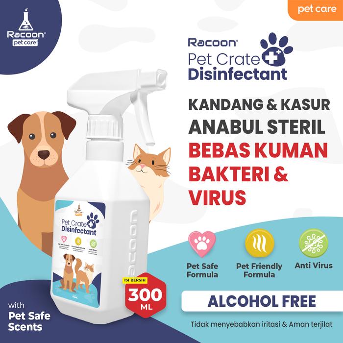 Gambar Racoon Pet Crate Disinfectant - Pembersih Kandang&Kasur Anjing Kucing dari Racoon Official Kota Administrasi Jakarta Barat Tokopedia