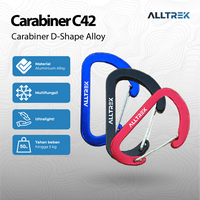 Gambar ALLTREK Aksesoris Carabiner Outdoor C42 4PCS Multifungsi D Shape Basic - Black dari ALLTREK OFFICIAL STORE Kota Administrasi Jakarta Barat 1 Tokopedia