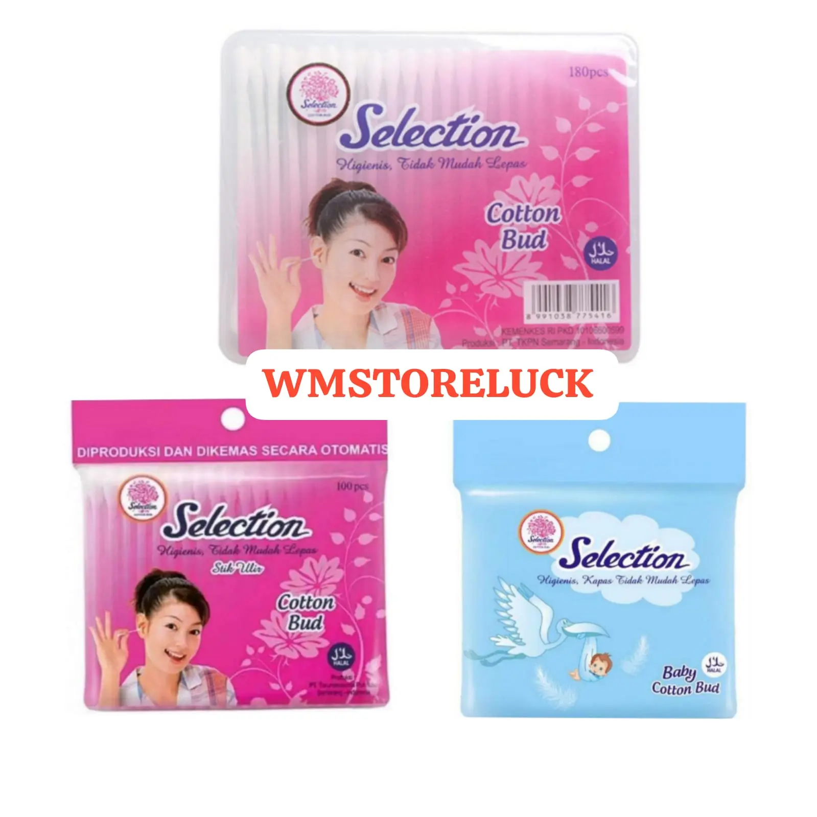 SELECTION COTTON BUD box zaK 180s adult 100s baby 100s/korek kuping seleksion