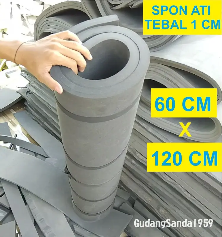 SPON ATI TEBAL 1 CM WARNA HITAM LEBAR 60CM X PANJANG 120CM 0