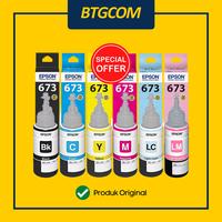 Gambar TINTA PRINTER EPSON 673/T673/T6731/ T6732/T6733/T6734/T6735/T6736 BLACK CYAN MAGENTA YELLOW LIGHT CYAN LIGHT MAGENTA HITAM BIRU MERAH KUNING MUDA BK C M Y LC LM ORIGINAL L805 L800 L850 L1800 dari btgcom Kota Denpasar 1 Tokopedia