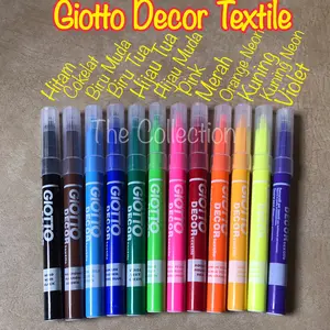 ATK0472GT SATUAN Spidol Giotto Decor Textile Kain Kanvas Baju Sepatu