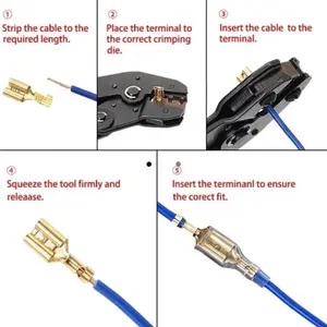 sekun skun terminal kabel gepeng female