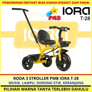 Sepeda Anak Roda 3 (Tiga) Tricycle Stroller PMB IORA T28 - IORA T 28