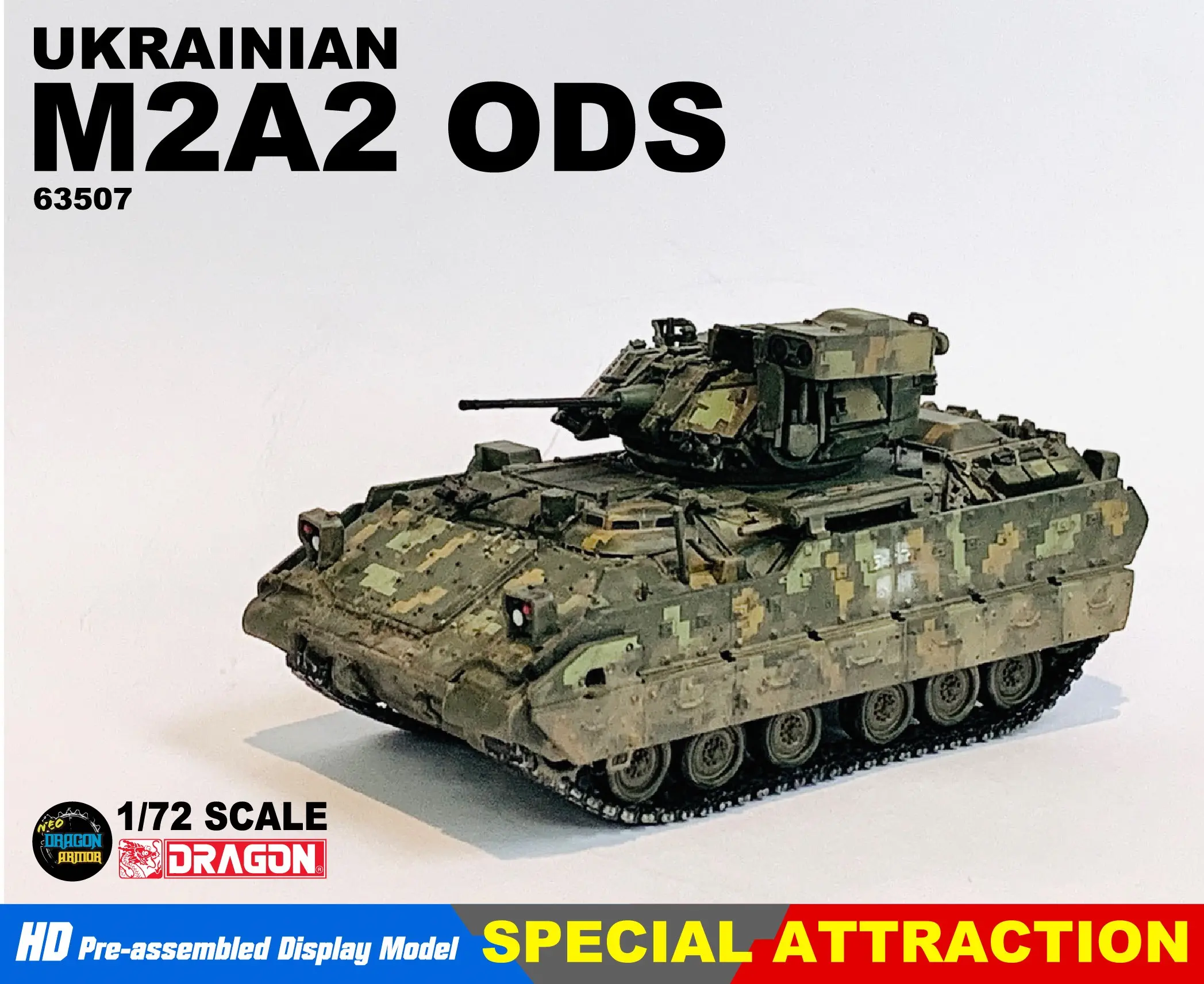 Tank UKRAINIAN Bradley M2A2 ODS Skala 1:72 Dragon