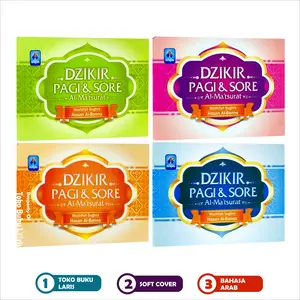 PAKET 4 Buku Al-Ma'tsurat Dzikir Pagi dan Sore Hasan Al Banna Cover Biru - PAR Quran Mushaf Alquran