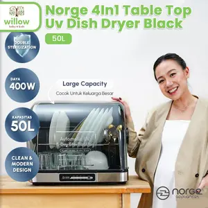 Norge 4In1 Table Top Uv Dish Dryer 50L