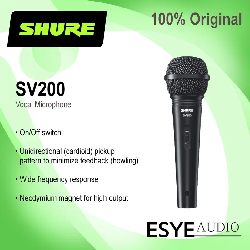 SHURE SV 200 Vocal Microphone Original 0