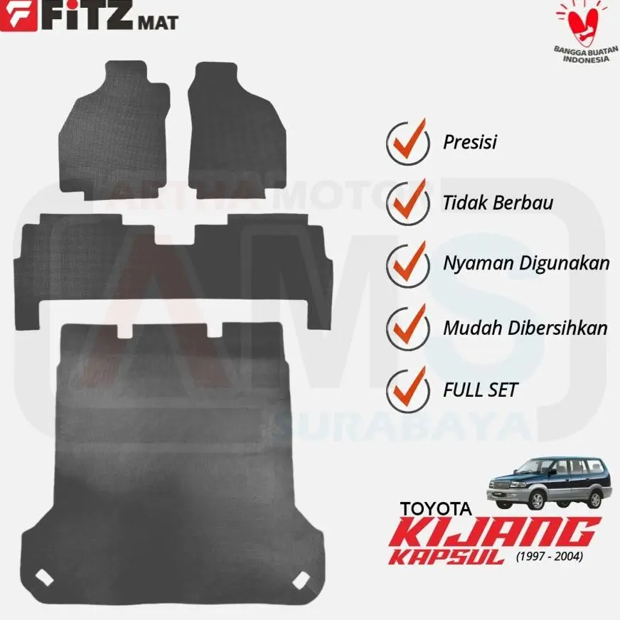 Ada [ECER] Karpet Busa Semi Karet Lantai Mobil Kijang New Kapsul LSX