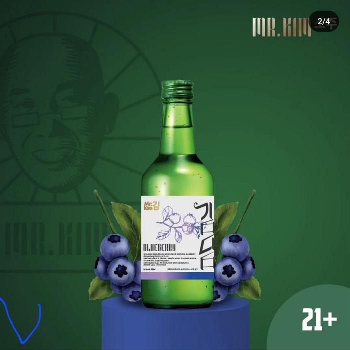 Gambar new soju Mr. kim blubery dari PUSAT BIR GREEN LAKE Kota Administrasi Jakarta Barat Tokopedia
