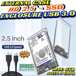 Casing Enclosure HDD SSD 2.5 USB 3.0 To SATA 3 Case Hardisk Premium